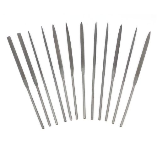 Hand cut needle file set of 12 - cut 2 (smooth)